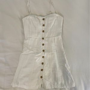 White Button Sundress